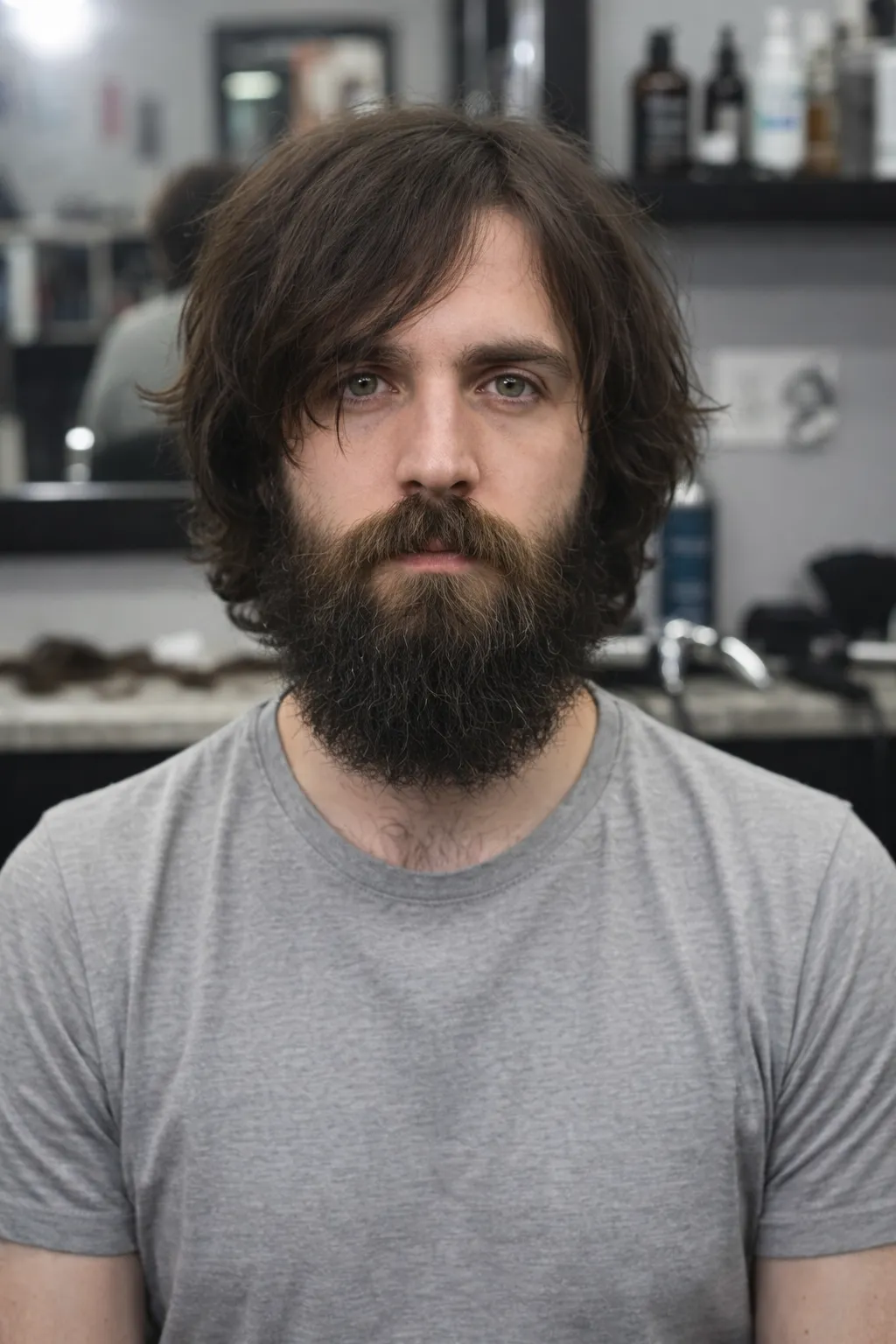Before Hair Cut At US Hairline Salon