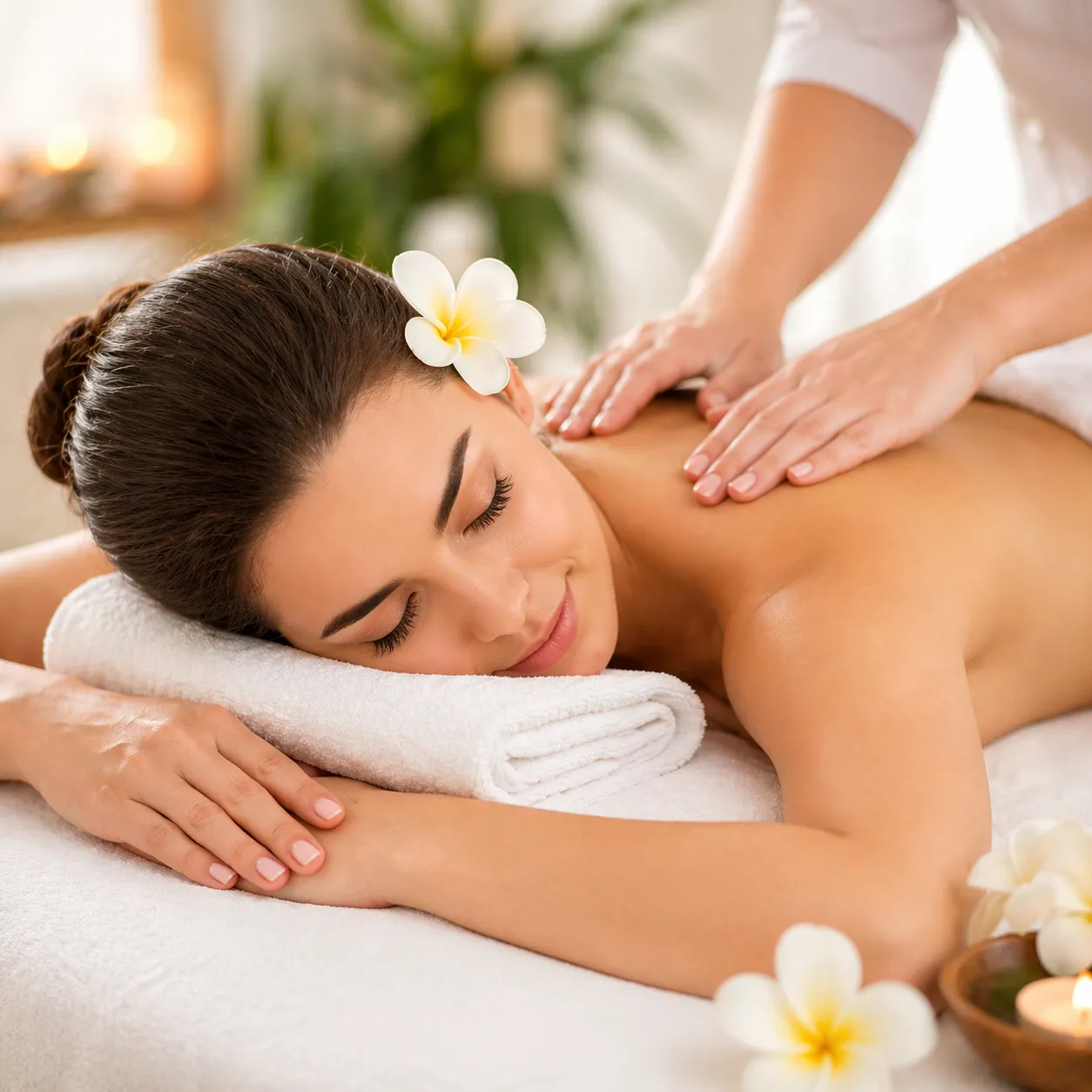 Body Massage At US Hairline Salon